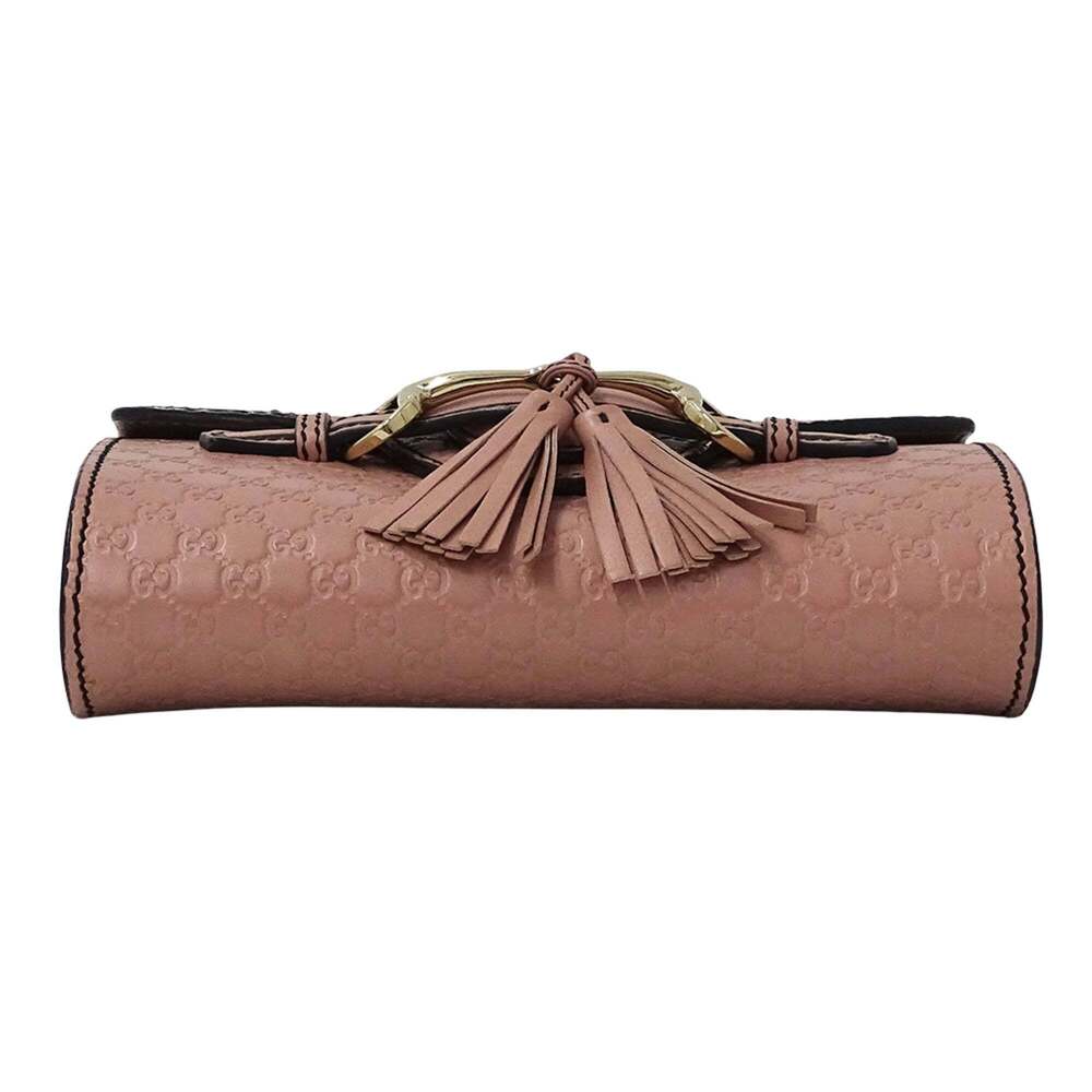 GUCCI Pink Leather Horsebit Shoulder Bag - Picture 3 of 14